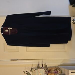 BMoss Navy Sleeveless Dress And Long Blazer Suit Set